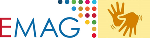Logotipo Emag em Libras
