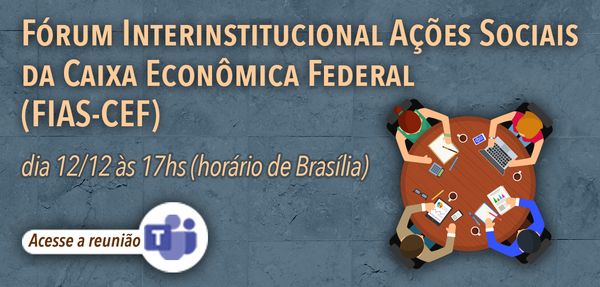 Live de Lançamento do Fórum Interinstitucional de Ações Sociais - FIAS