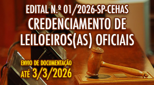 EDITAL N.º 01/2026 - SP-CEHAS-CREDENCIAMENTO DE LEILOEIROS(AS) OFICIAIS