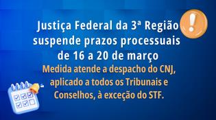 suspende prazos processuais