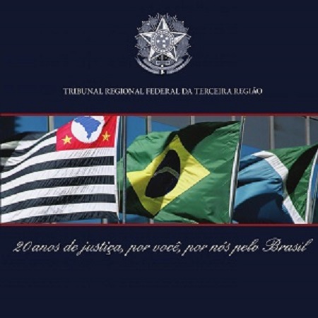 Capa do livro Comemorativo dos 20 anos do TRF3